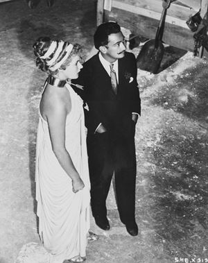 Ingrid Bergman and Salvador Dalì in "Spellbound" of Alfred Hitchcock