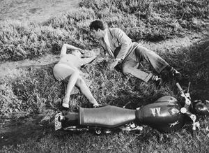 Sophia Loren and Rik Battaglia in "La donna del fiume" by Mario Soldati