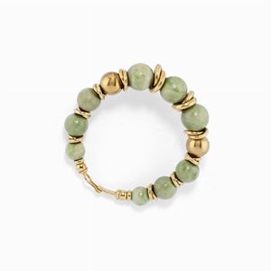 Bracciale in oro 18k e agate