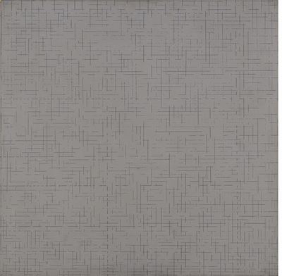 L'inconscio razionale, acrilico su cartone telato, 1975