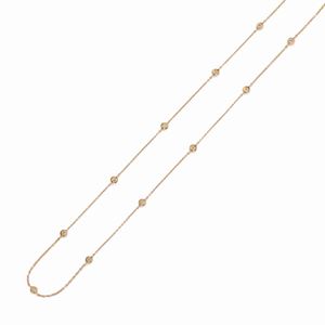  - Catena porta occhiali in oro rosso 18K e diamanti