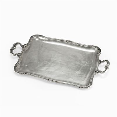 Vassoio in Argento, Fine XIX Secolo