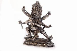 Silver Mahakala, Tibet first half of the 20th century