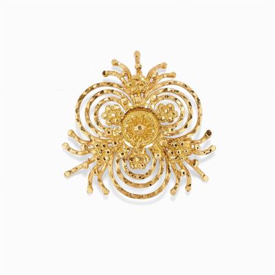 Lotto di Tre Spille/pendenti in Oro 22k