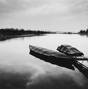 Moored Boaìs, Guastalla, Emilia Romagna, Italy