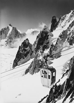 Monte Bianco viaggio inaugurale della cabinovia