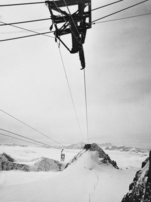 Monte Bianco, viaggio inaugurale della cabinovia