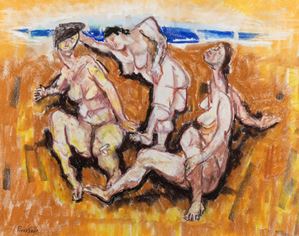 Pirandello Fausto - Three bathers