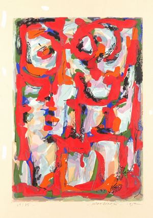 Dorazio Piero - Red composition