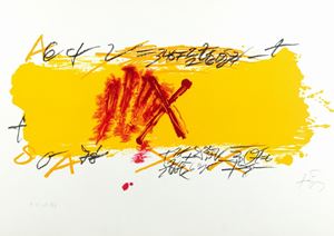 Tapies Antoni - Yellow and red