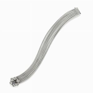 Bracciale in oro bianco 18k e zaffiri