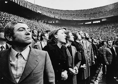 Tifosi del Milan - Stampa vintage alla gelatina ai sali d'argento