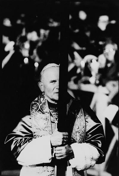 Papa Wojtyla - Stampa vintage alla gelatina ai sali d'argento