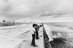 Cuba, L' Havana, pesca sportiva sul lungomare