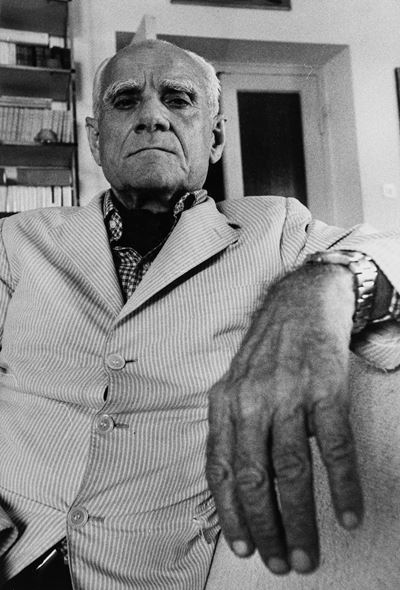 Alberto Moravia - Stampa vintage alla gelatina ai sali d'argento