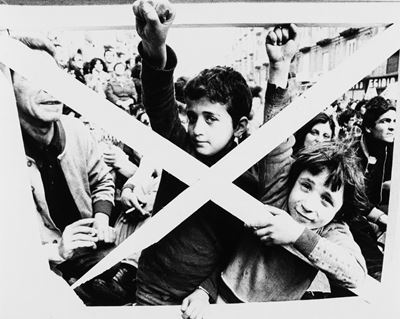 Napoli, manifestazione disoccupati - Stampa vintage alla gelatina ai sali d'argento