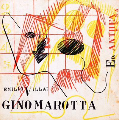 Nove disegni, tecnica mista su carta, 1964, cm 16 x 16