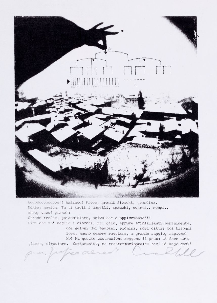 Luca Maria Patella - Due litografie: Nel buco del pianeta e Grafico aereo