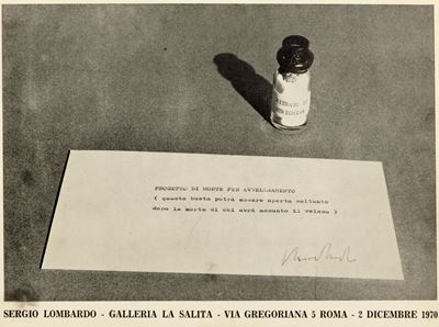 Due manifesti - Progetto di morte per avvelenamento, 1980 e 1971