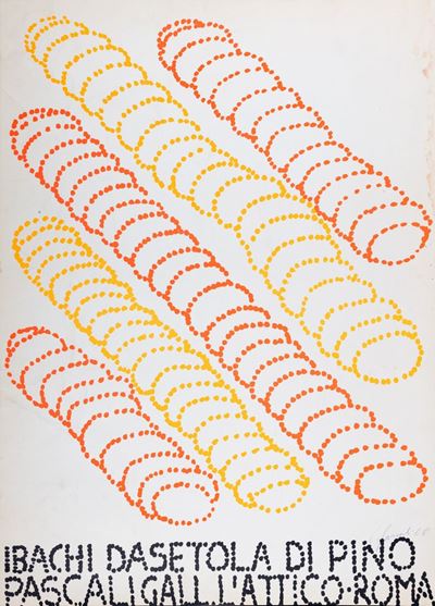 I bachi da setola, litografia a colori, 1968