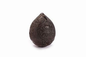 Carved coconut, 19th century