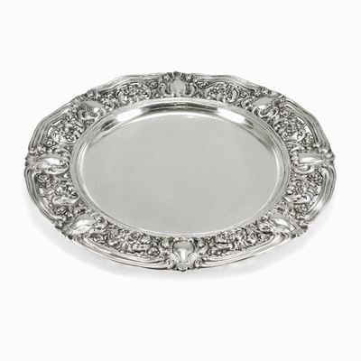 Grande Piatto in Argento, Genova (?), Metà XIX Secolo