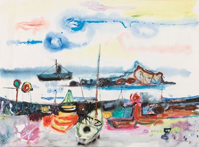 Sestri Levante - Gouache su carta
