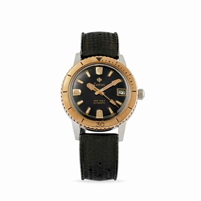 Sea Wolf, orologio automatico con cassa rotonda in acciaio, anni '60