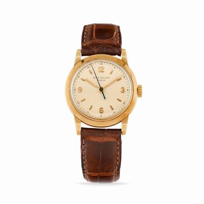 Orologio da tavolo, anni '50, movimento a carica manuale, oro 18k