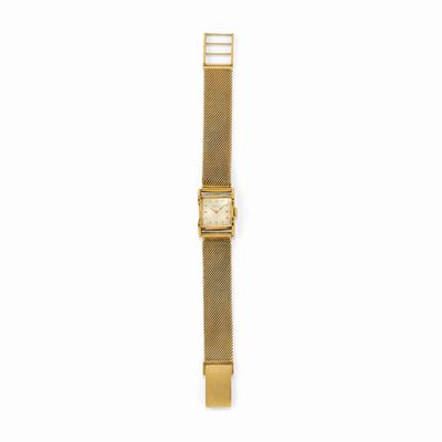 Orologio da donna in oro giallo 18K con movimento a carica manuale