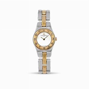 A stanley steel and gold Baume & Mercier "Linea" lady's wristwatch