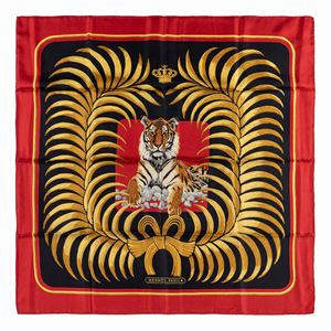 Tigre royale silk twill scarf