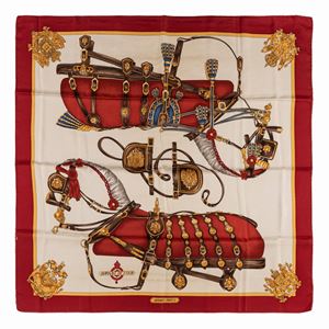 Harnais de cour silk twill scarf
