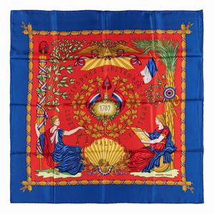 1789 silk twill scarf