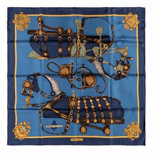 Harnais de cour silk twill scarf