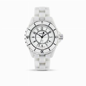A ceramic Chanel J 12 lady's wristwatch