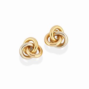 Orecchini nei tre ori 18k