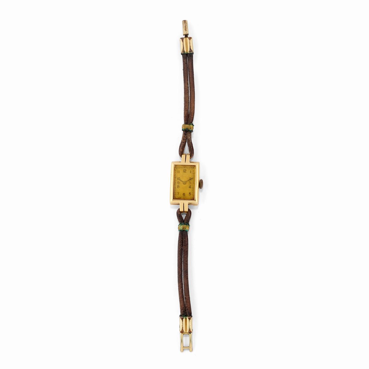 Due orologi da donna, oro giallo 18k, circa 1930