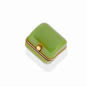 A gold plated and gemstone watch, Pomellato, with certificate and warranty