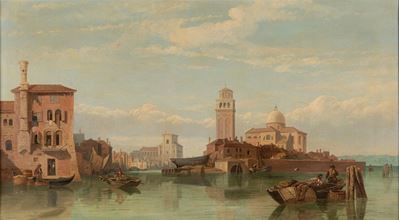 Venezia, Veduta con la Chiesa di S. Pietro di Castello