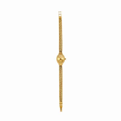 Orologio da donna, oro giallo 14K con quadrante champagne