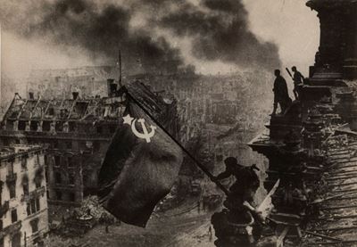Victory Flag Over Reichstag
