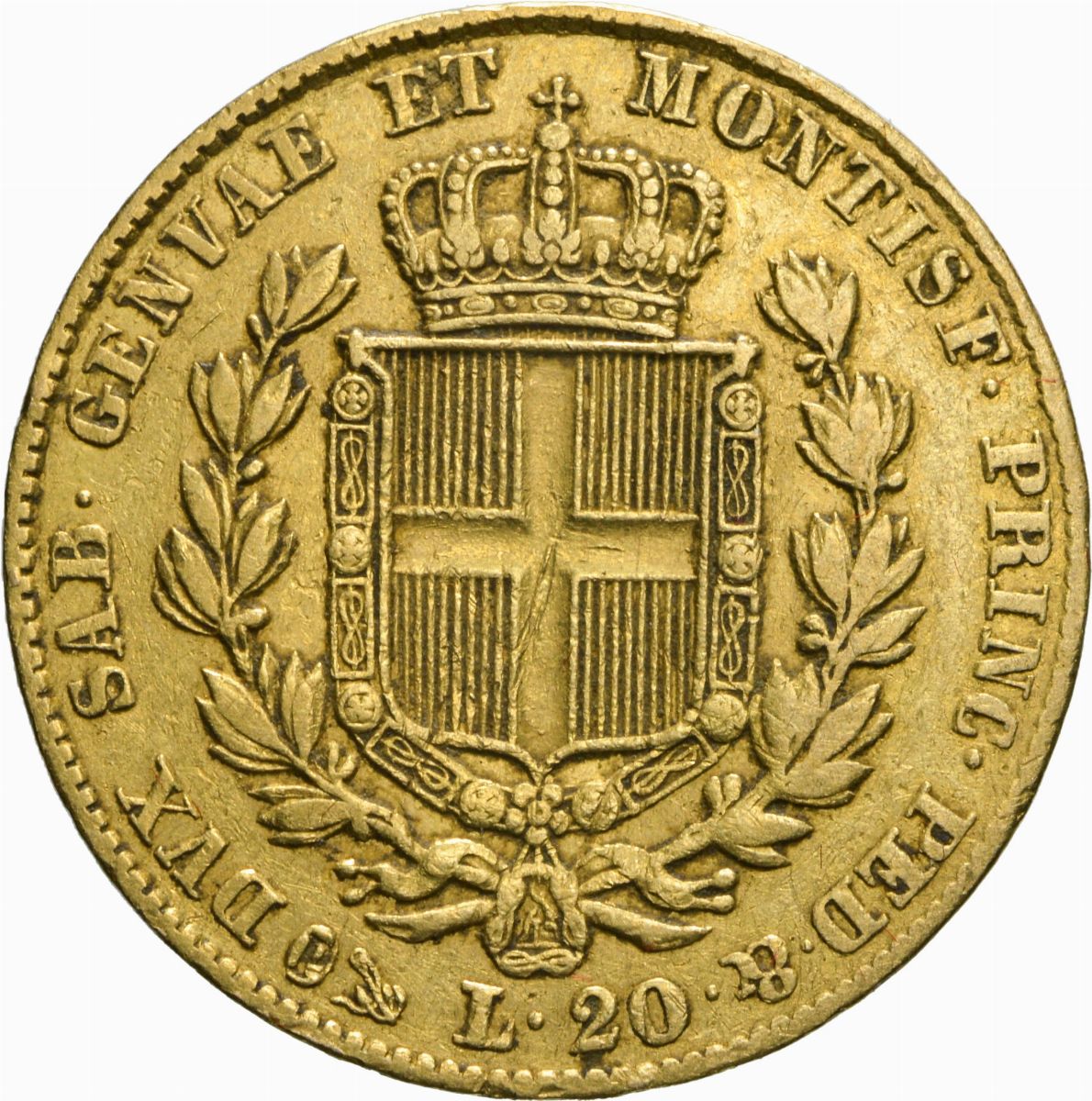 Regno di Sardegna - Carlo Alberto, Moneta da 20 LIRE, 1831, Zecca di Torino