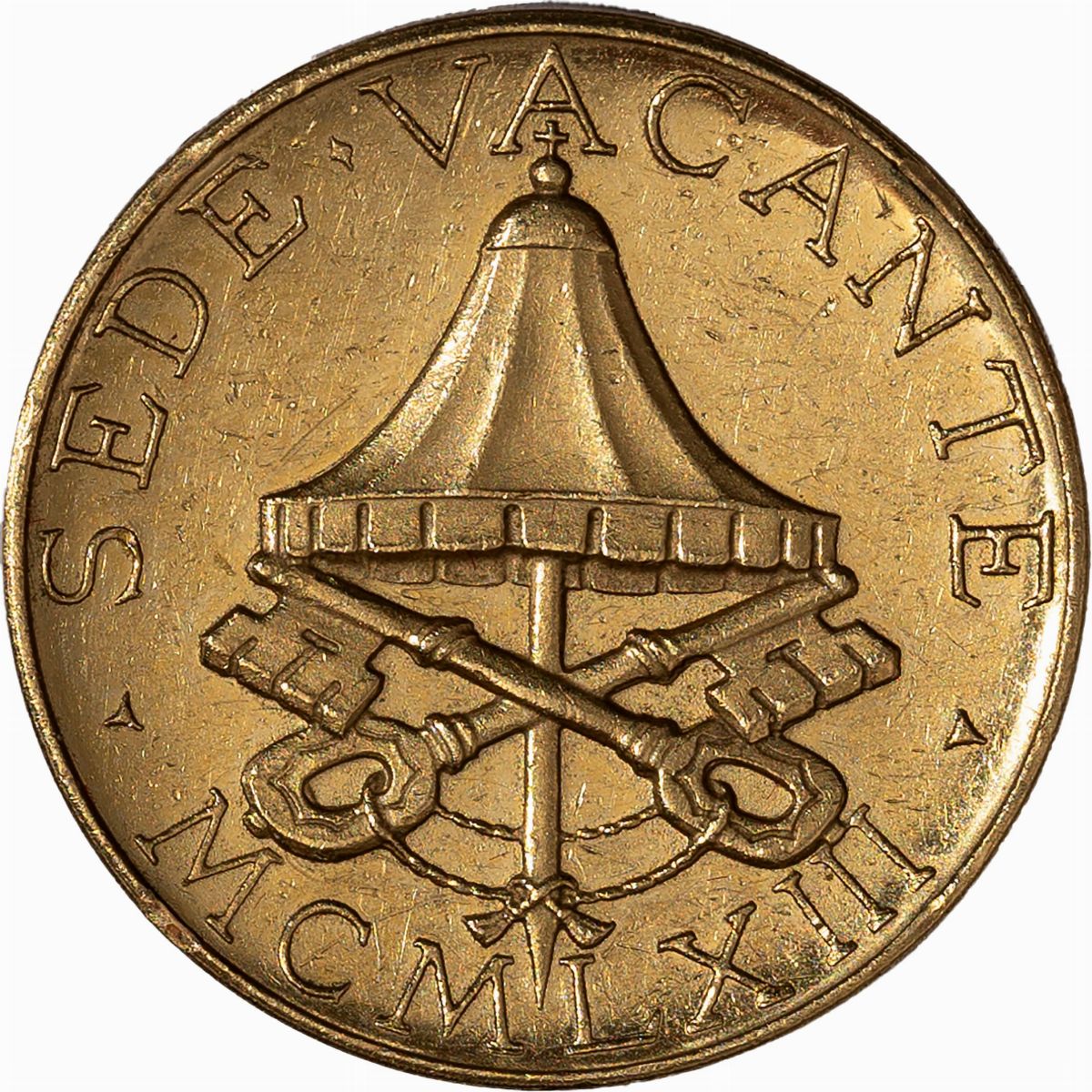 Vaticano, Sede Vacante, 1963 - Vaticano, Medaglia Coniazione Privata, 1963, Metallo: Oro, Peso: 8...