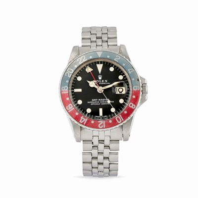 Rolex, GMT Master 1675, anni '70, cassa rotonda in acciaio