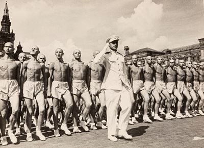 Athletes Parade in Red Square, Moscow
