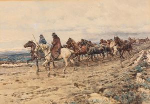 Coleman Enrico - Butteri and herd of horses