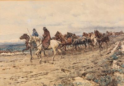 Butteri e Mandria di Cavalli