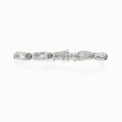 Bracciale in Platino e Diamanti