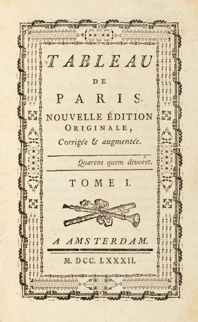 Tableau De Paris. Nouvelle Édition Originale Corrigé Et Augmentée